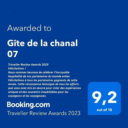 Bed & Breakfast De La Chanal 07 Villevocance